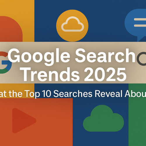 Visual summary of the most popular global search terms of 2025, highlighting how they reflect our digital habits.